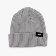 hand woven grey whiskey and wolf supply co knit beanie